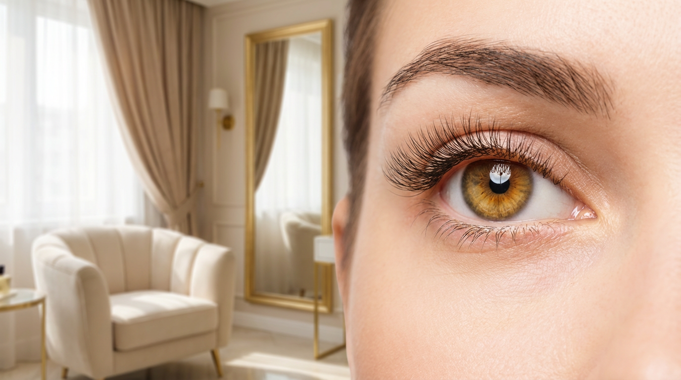 Beautiful eyelash extensions